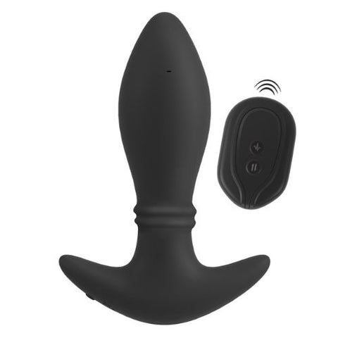 Anos Remote Control Moving Rings Butt Plug