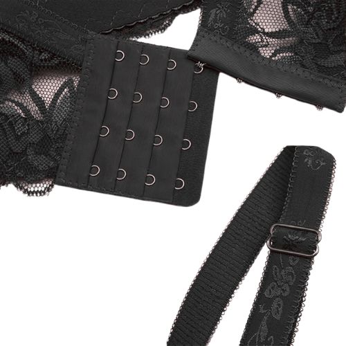 Be a lady Trueform Illusion Lace Bra Black from Nice 'n' Naughty