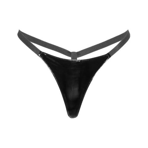 Black Level Vinyl G-String