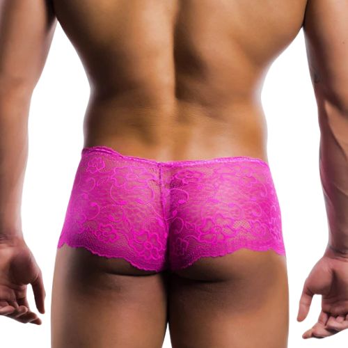 MOB Rose Lace Mini Boy Short Pink from Nice 'n' Naughty