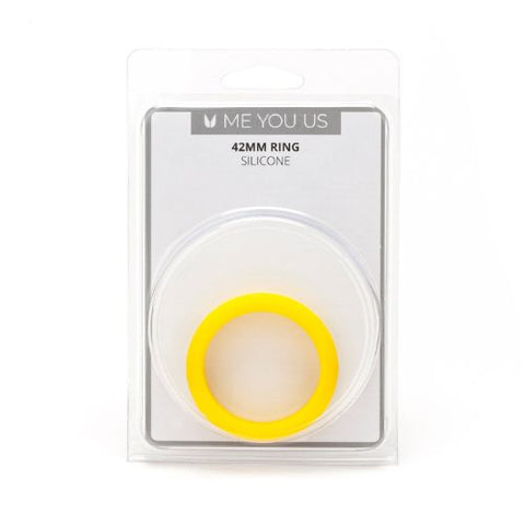 Me You Us Silicone Cock Ring 42mm Yellow from Nice 'n' Naughty