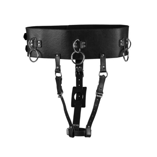 Ouch! Belt w Vibrator Holder Black from Nice 'n' Naughty