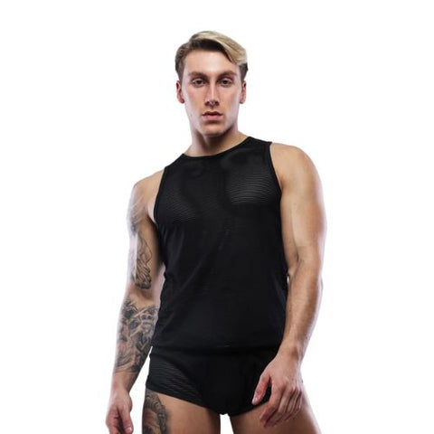 Sukrew Nightlife Net Vest Black from Nice 'n' Naughty