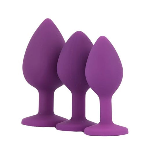 Toosh Silicone Butt Plug Set Purple from Nice 'n' Naughty