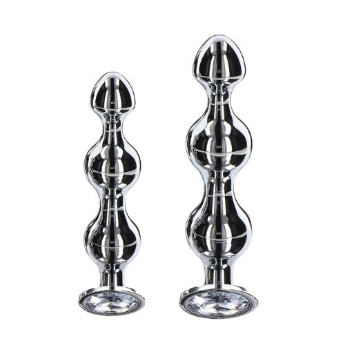 ToyJoy Anal Play Diamond Star Beads Silver from Nice 'n' Naughty