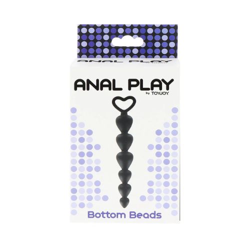 Toyjoy Anal Play Bottom Beads Black Silicone from Nice 'n' Naughty